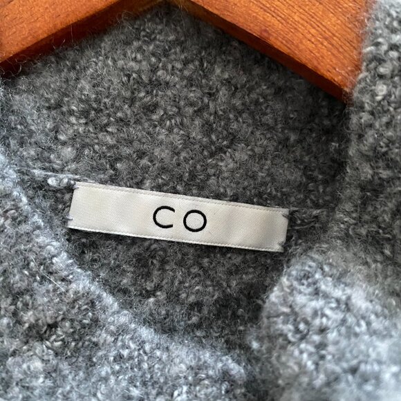 CO Cashmere Mock Neck Sweater Gray - Picture 10 of 11